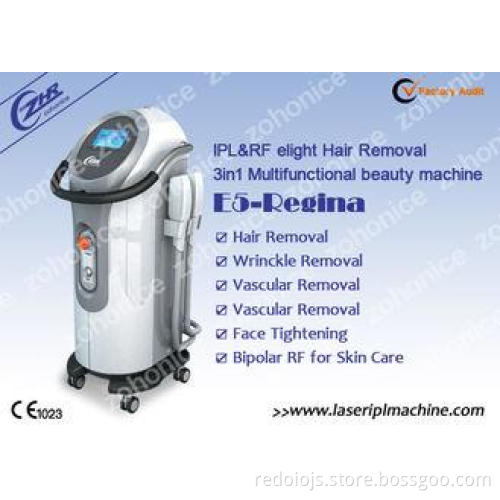 E-light IPL RF Equipment For Freckle Removal With Two Handl